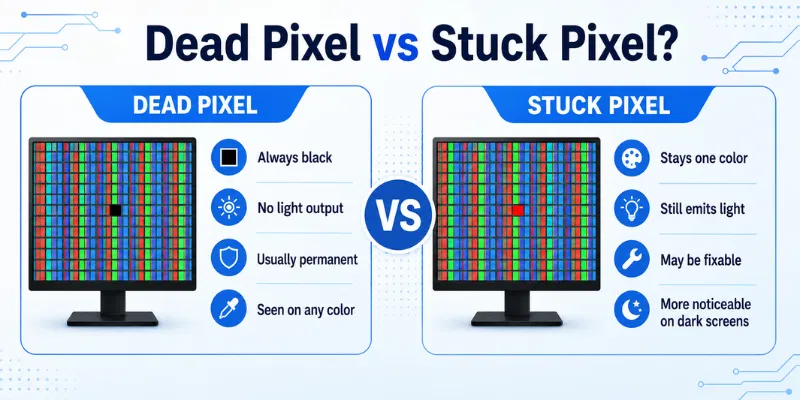 Dead Pixel and Stuck Pixel