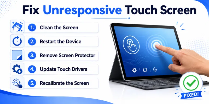 How to Fix Unresponsive Touch Screen